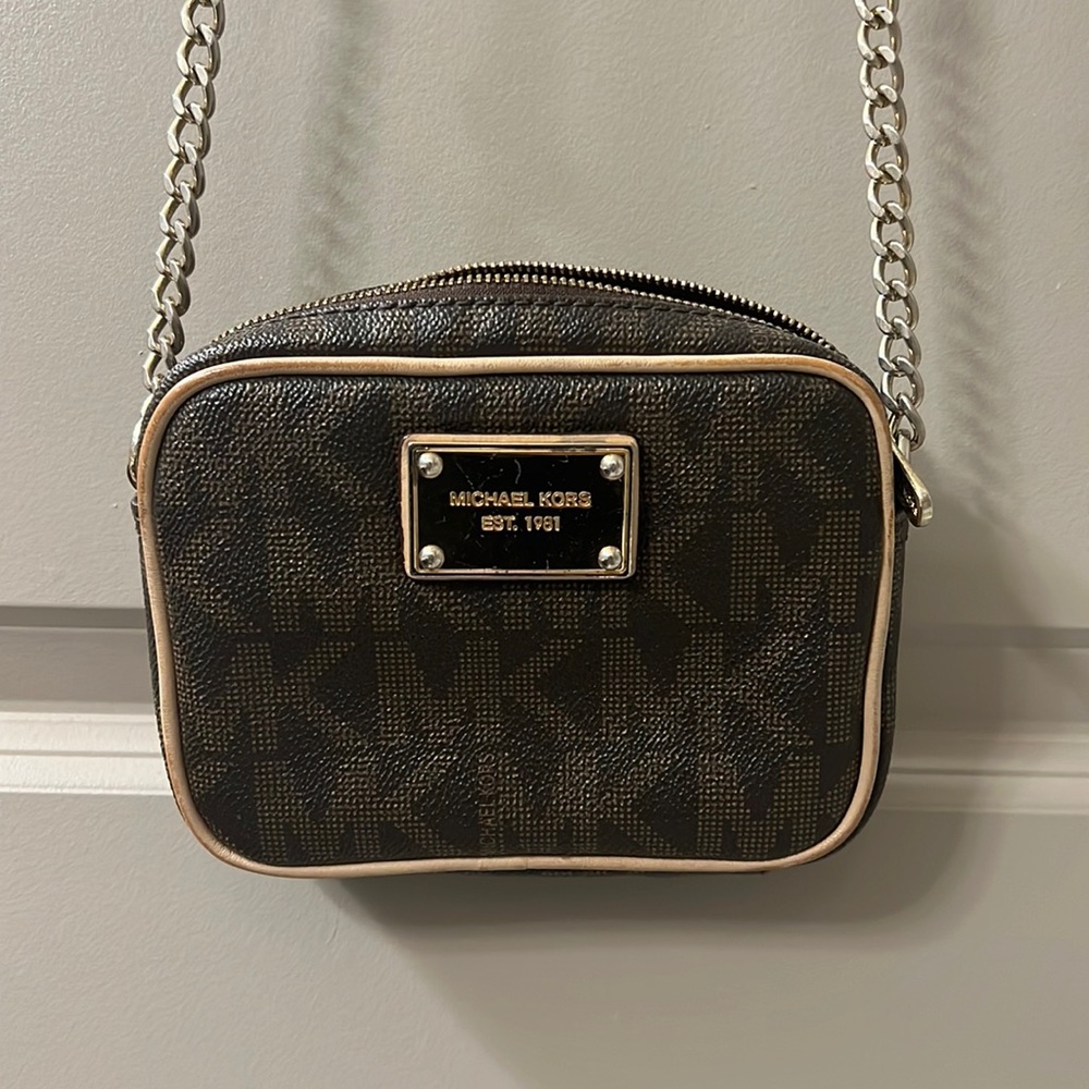 Michael Kors brown shoulder bag